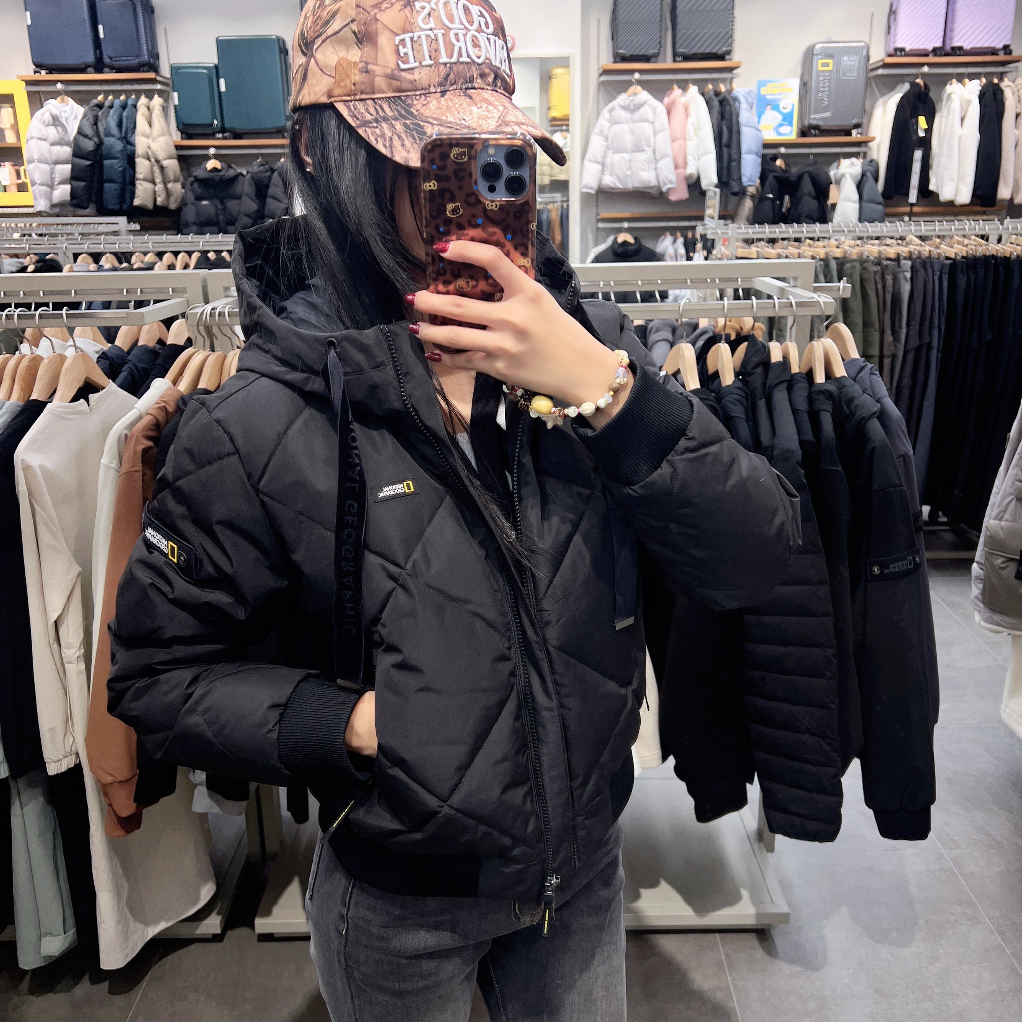 韓國 National Geographic Women's Mallard Short-Length Duck Down Jumper (鴨絨)【NG223】