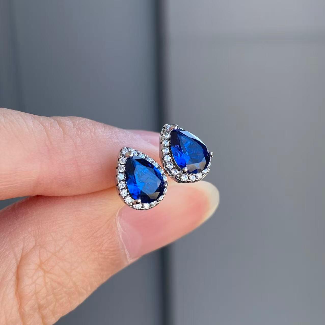 日本直送 三件套藍寶石套裝【JS356】