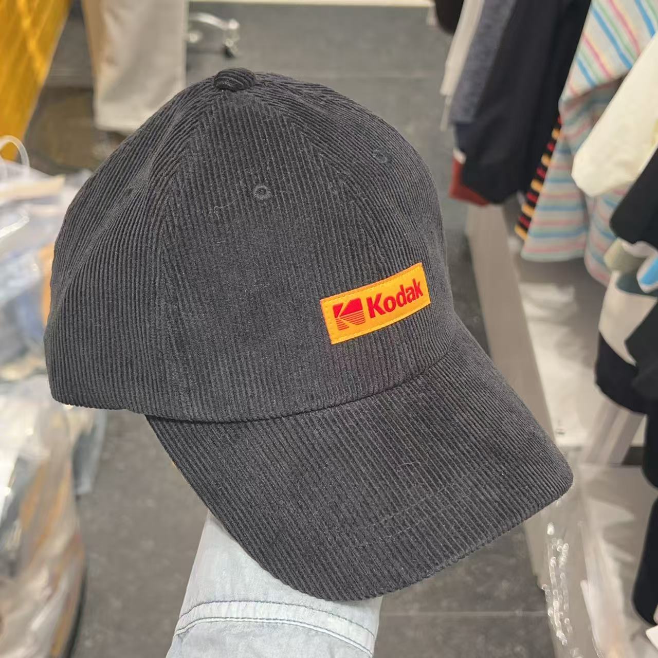 韓國 Kodak Signature Fit Corduroy Ball Cap【KK031】