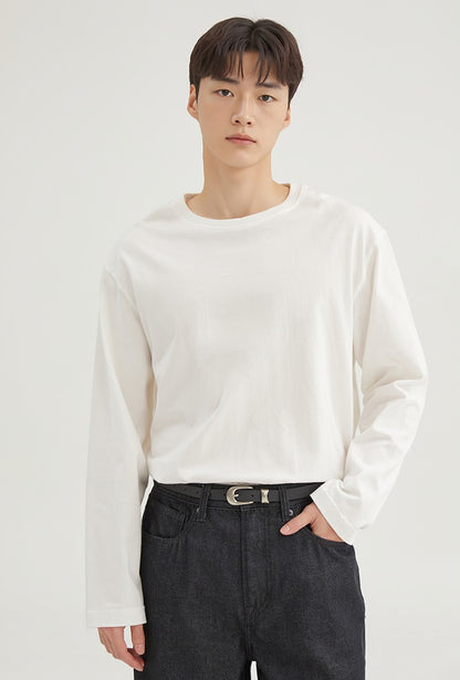 韓國 SPAO Loose Fit Long Sleeve T-Shirt【SP320】
