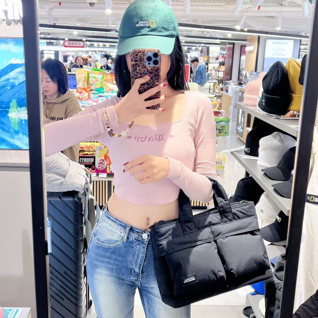 韓國 National Geographic Lightweight Wide Tote Bag【NG155】