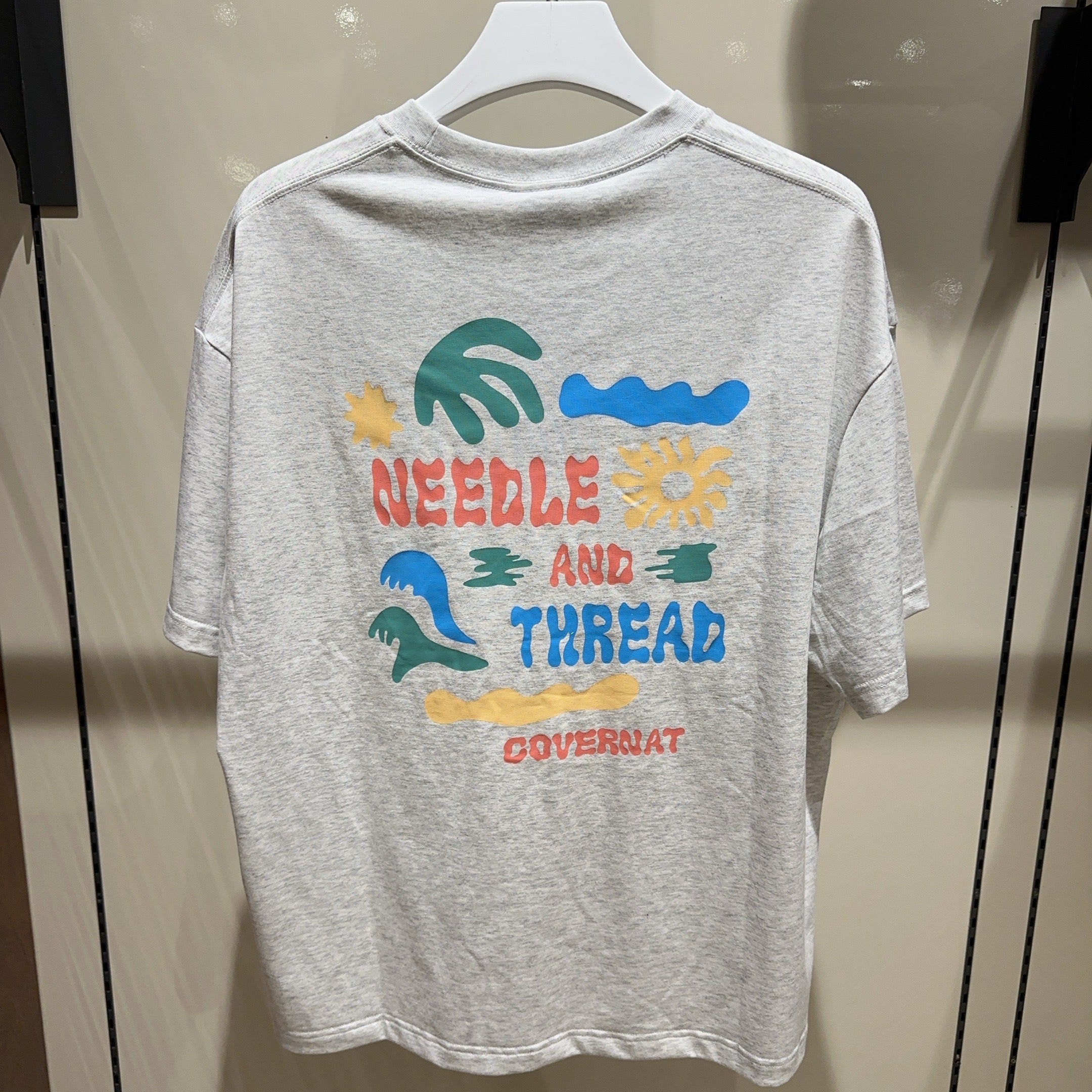 韓國 Covernat Cool Cotton Doodle Tropical Graphic T-Shirt【CO077】