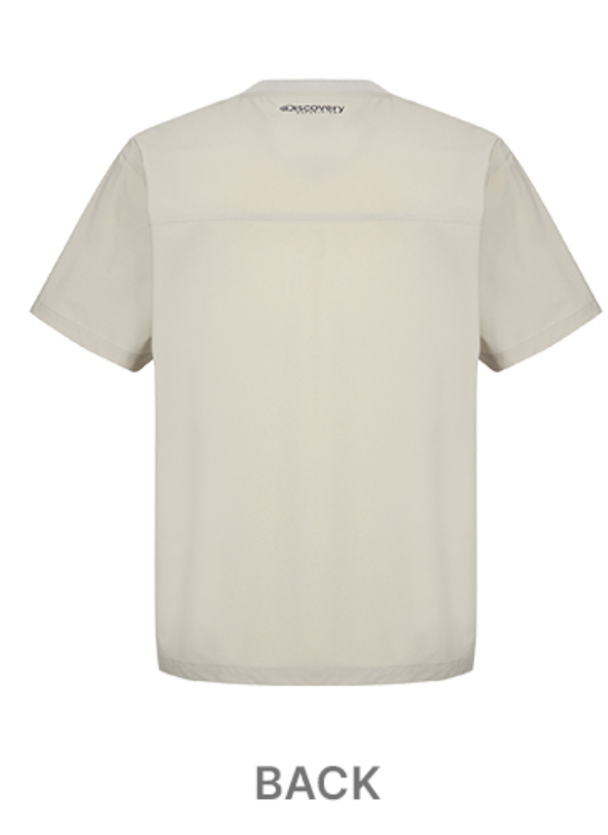 韓國 Discovery Fresh Event Woven Short Sleeve T-Shirt凉爽防晒面料【DY041】
