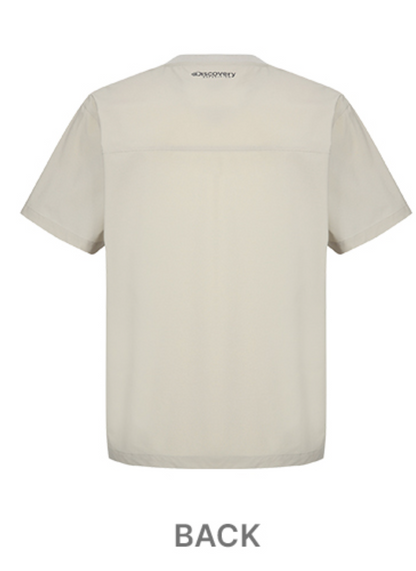韓國 Discovery Fresh Event Woven Short Sleeve T-Shirt凉爽防晒面料【DY041】