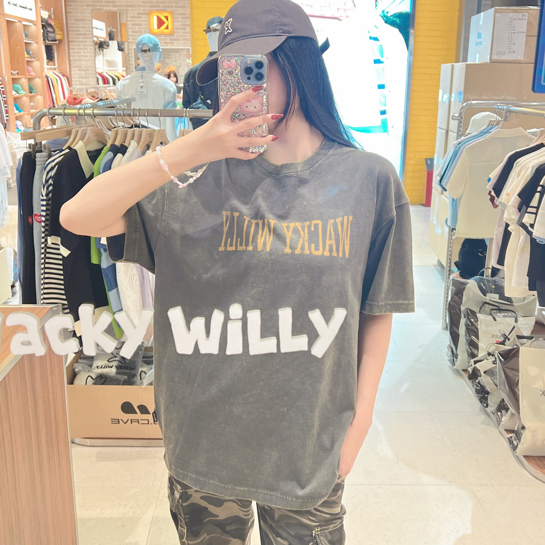 韓國 Wacky Willy Pigment Dyed Short Sleeve T-Shirt【WW235】