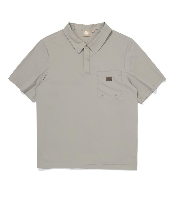 韓國 BBC Woven Collar Short Sleeve T-Shirt【BC098】