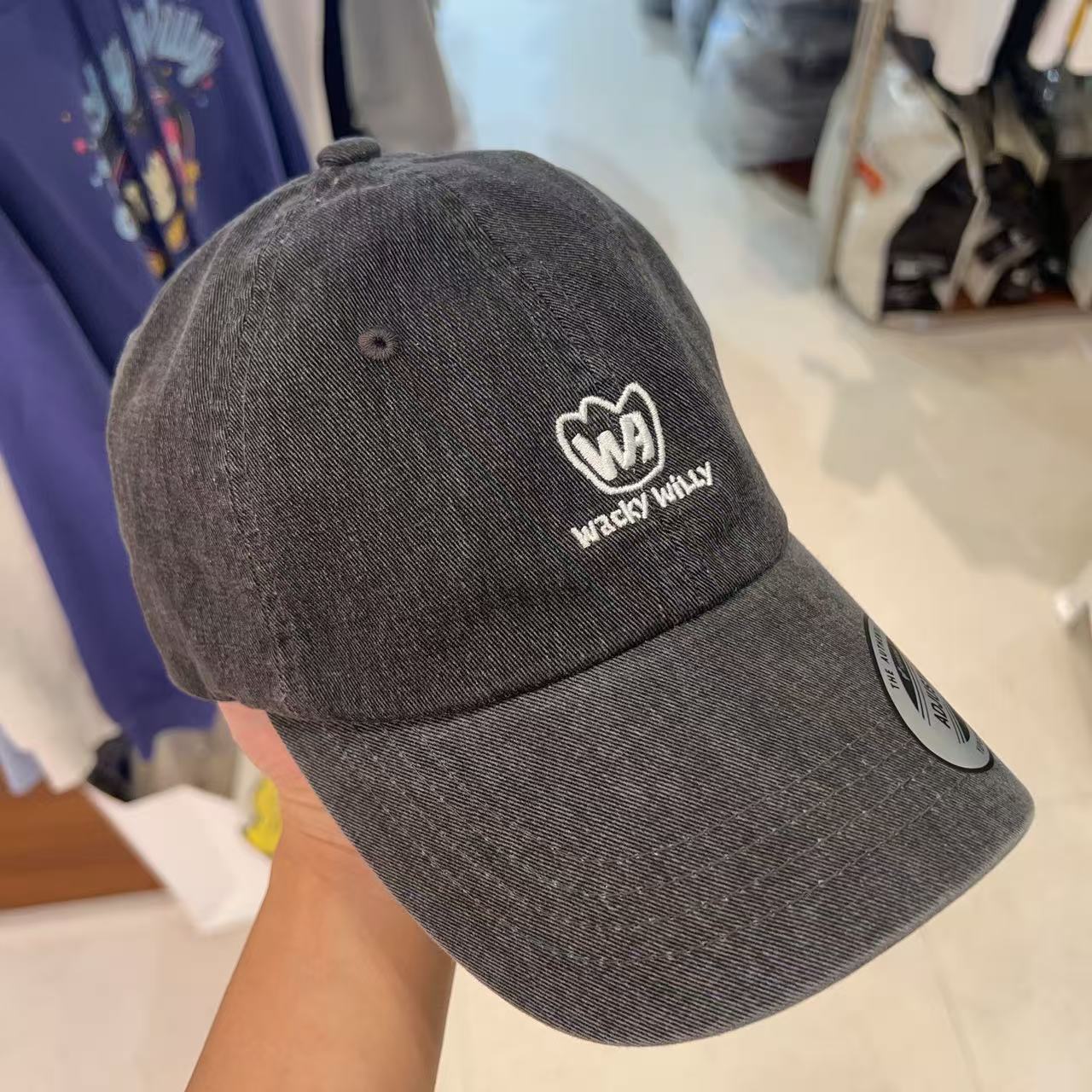 韓國 Wacky Willy Pigment Washed Ball Cap【WW040】