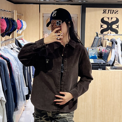 韓國 Satur Soft Corduroy Shirt【SR214】