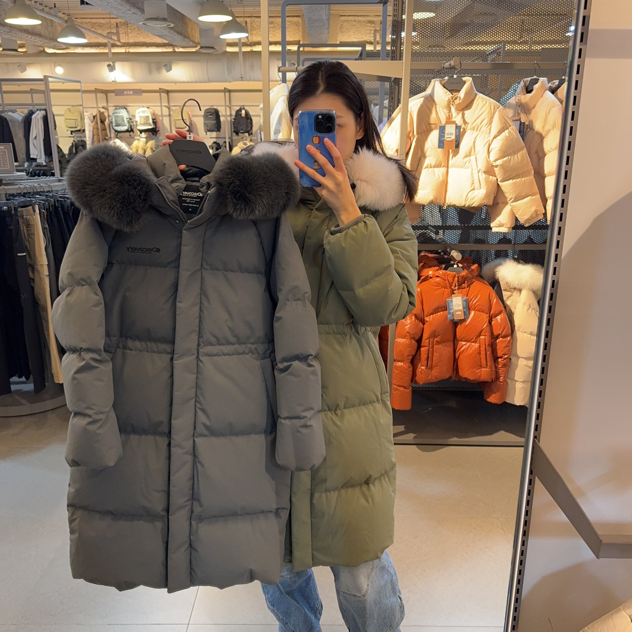 韓國 Discovery Women's Kelly Goose Long Padding (鵝絨)【DY198】