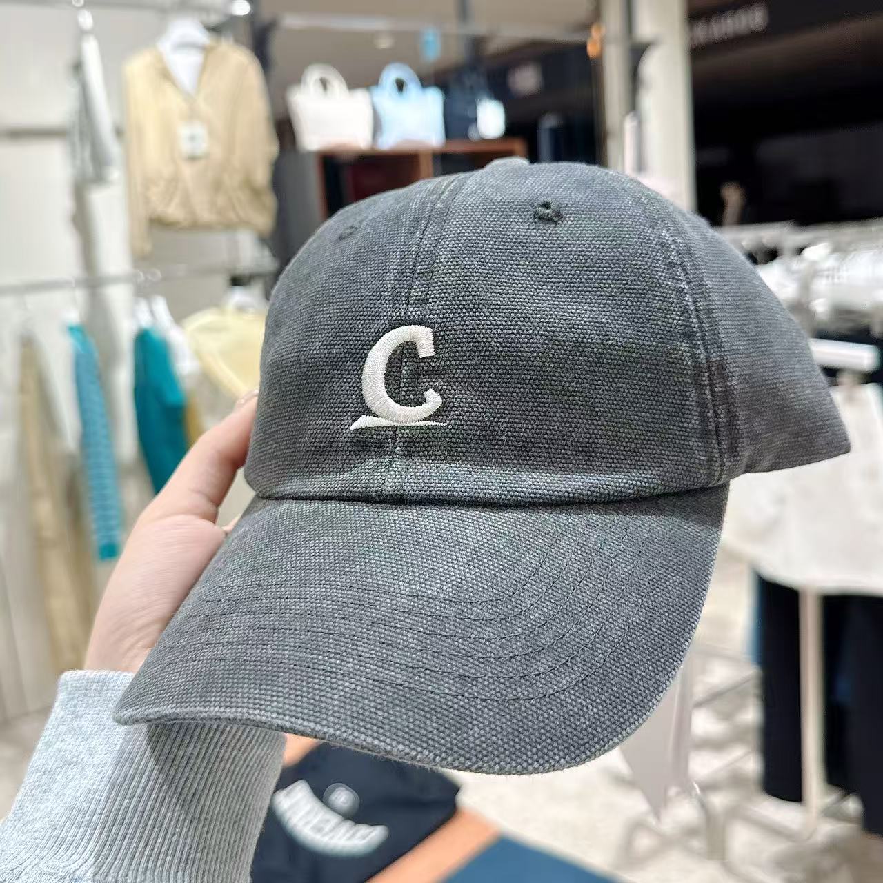 韓國 Covernat Symbol Logo Oxford Washed Ball Cap【CO082】