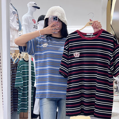 韓國 SPAO Striped Short Sleeve T-Shirt【SP176】