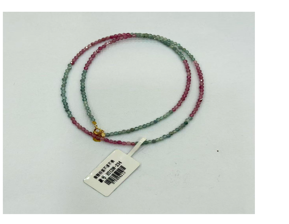 18k紅藍碧璽項鍊【SE698】