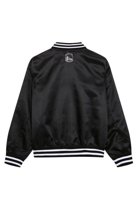 韓國 NBA GSW Lettering Satin Varsity Jumper【NA030】