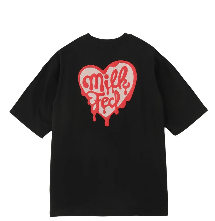 日本直送 MILKFED MELTY HEART FOAM PRINT WIDE S/S TEE【SJ027】