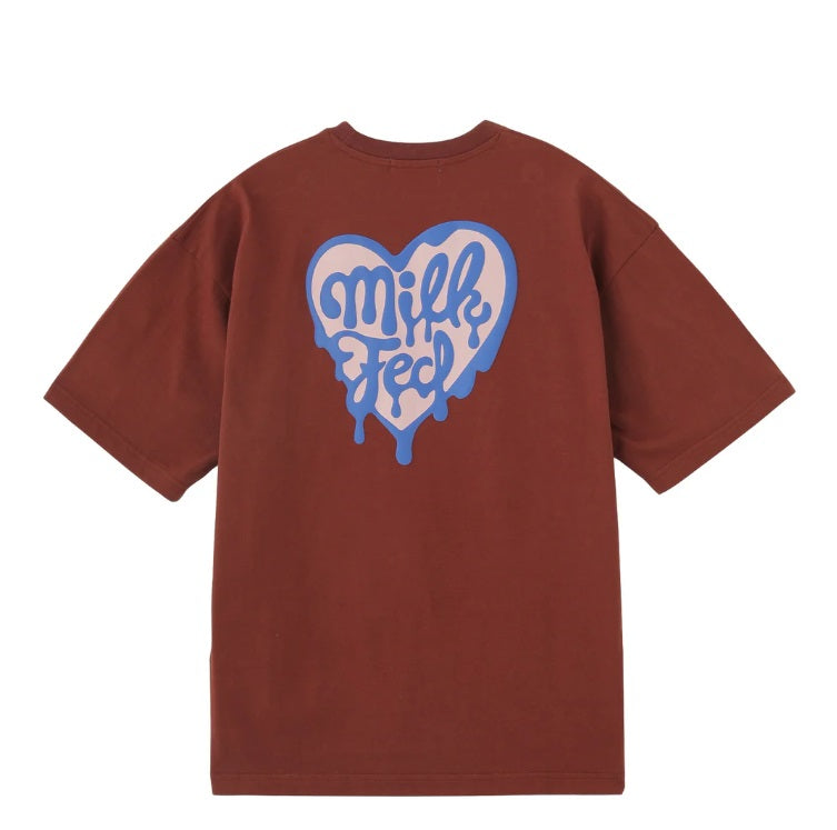 日本直送 MILKFED MELTY HEART FOAM PRINT WIDE S/S TEE【SJ027】