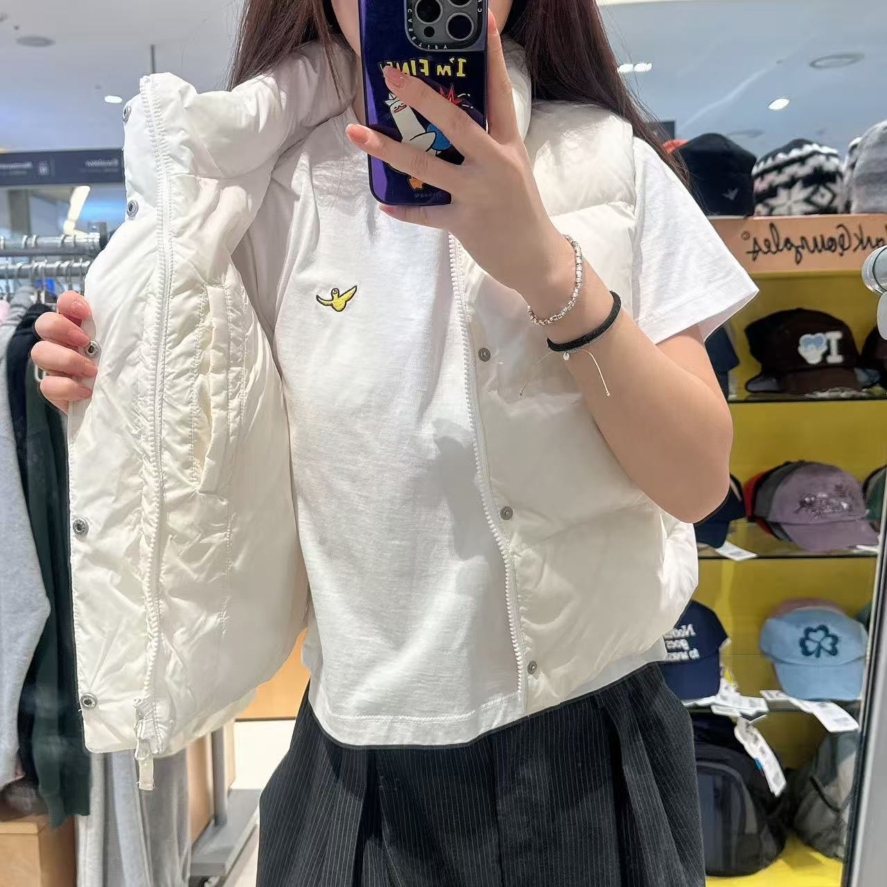 韓國 Mark Gonzales Women's Angel Down Vest (鴨絨)【MG178】