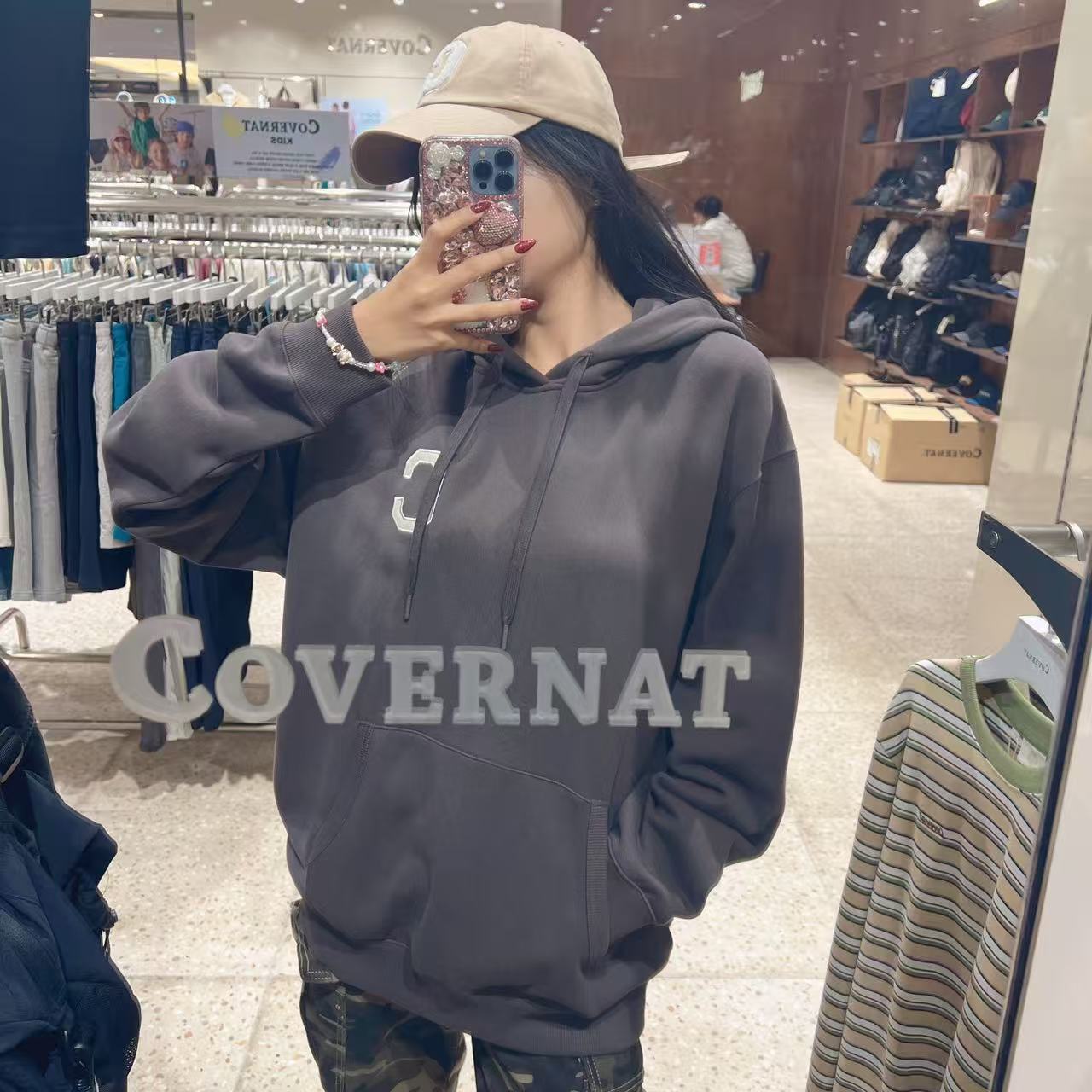 韓國 Covernat C Logo Hoodie【CO040】