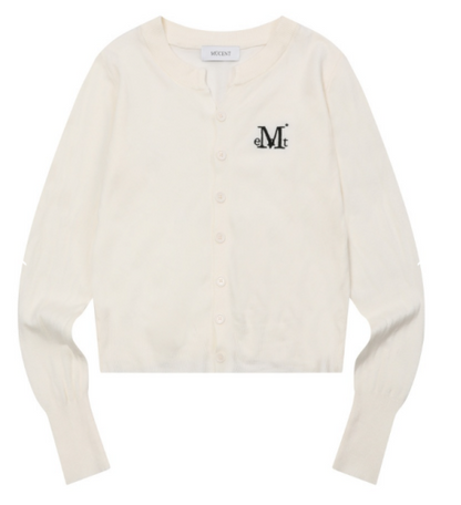韓國 Mucent Marais 7 Button Crop Henry Neck Cardigan【MU183】