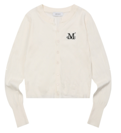 韓國 Mucent Marais 7 Button Crop Henry Neck Cardigan【MU183】