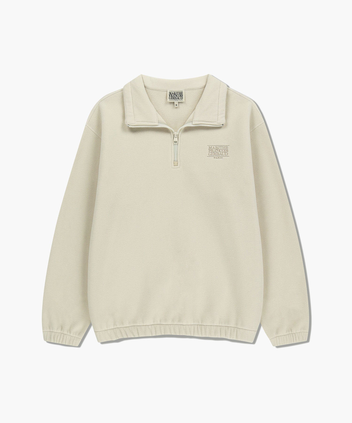 韓國 Marithe Francois Girbaud Classic Logo Half Neck Fleece Sweatshirt【MF769】