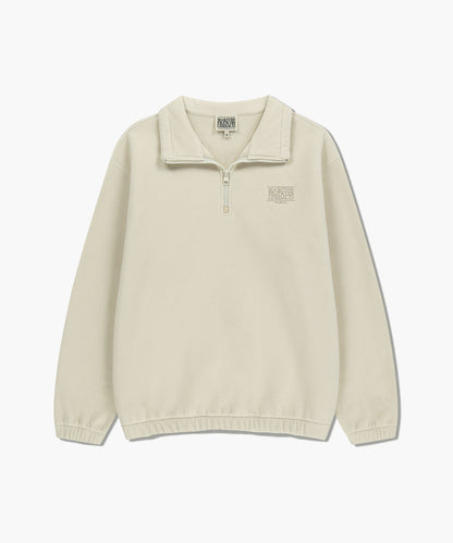 韓國 Marithe Francois Girbaud Classic Logo Half Neck Fleece Sweatshirt【MF769】