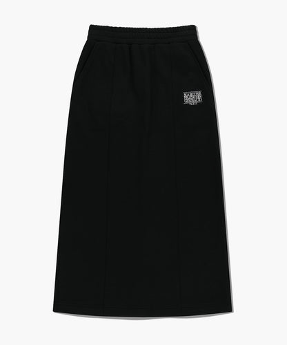 韓國 Marithe Francois Girbaud W Embroidery Classic Logo Sweat Skirt【MF766】
