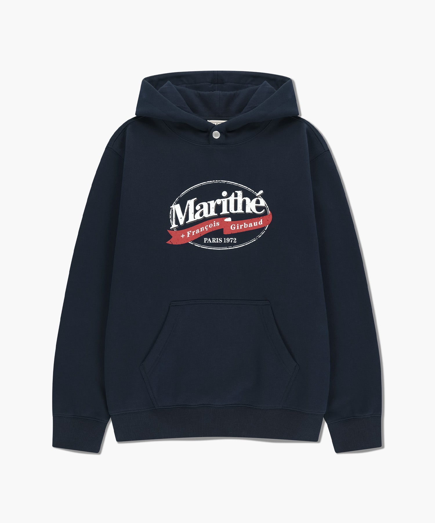韓國 Marithe Francois Girbaud Vintage Stamp Graphic Hoodie (Brushed)【MF763】