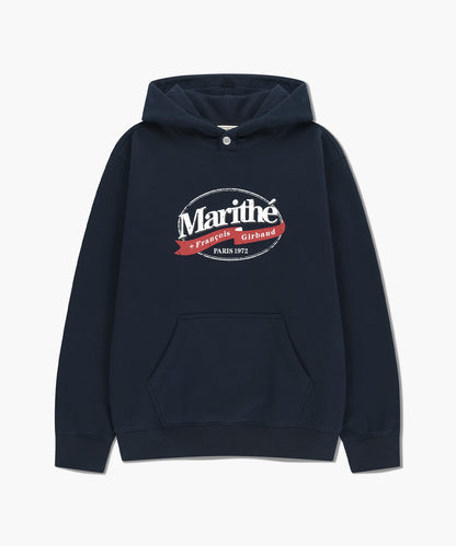 韓國 Marithe Francois Girbaud Vintage Stamp Graphic Hoodie (Brushed)【MF763】