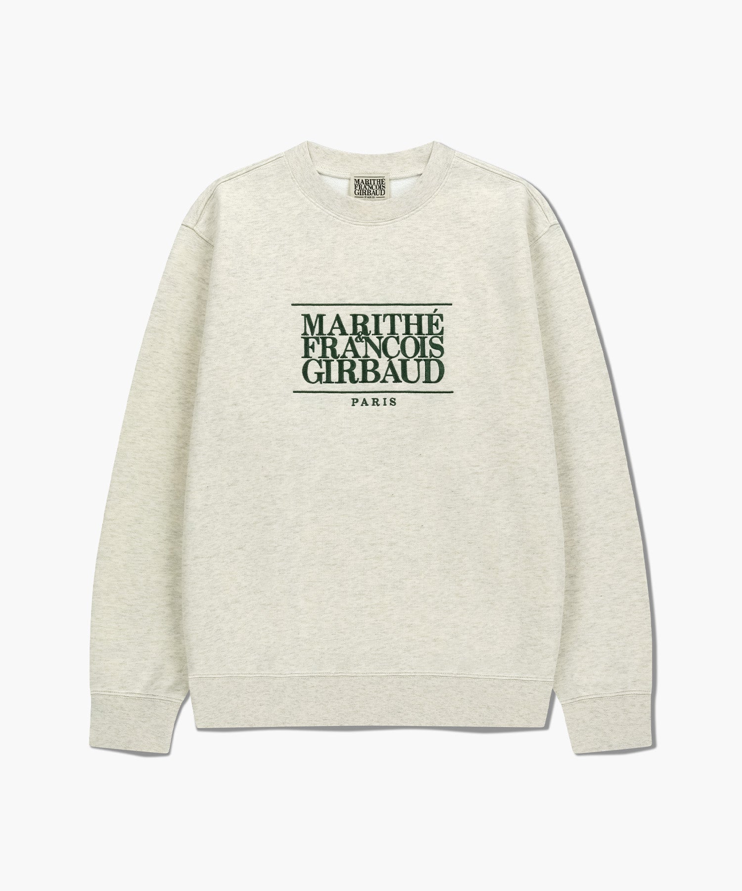 韓國 Marithe Francois Girbaud Classic Logo Embroidery Sweatshirt (Brushed)【MF687】
