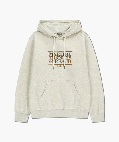 韓國 Marithe Francois Girbaud Classic Logo Embroidery Hoodie (Brushed)【MF770】