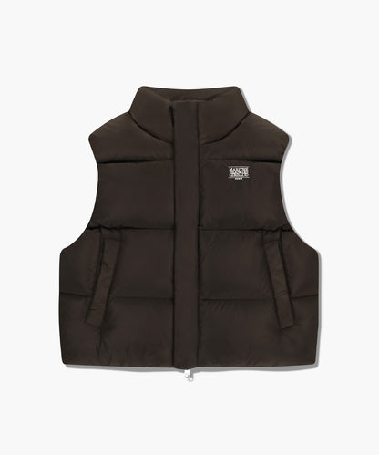 韓國 Marithe Francois Girbaud W Classic Logo Crop Down Vest (鴨絨)【MF761】