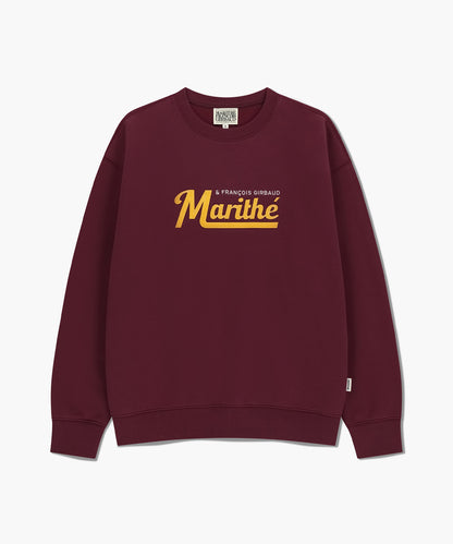 韓國 Marithe Francois Girbaud Applique Logo Oversized Sweatshirt (Brushed) 【MF772】