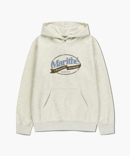 韓國 Marithe Francois Girbaud Vintage Stamp Graphic Hoodie (Brushed)【MF763】