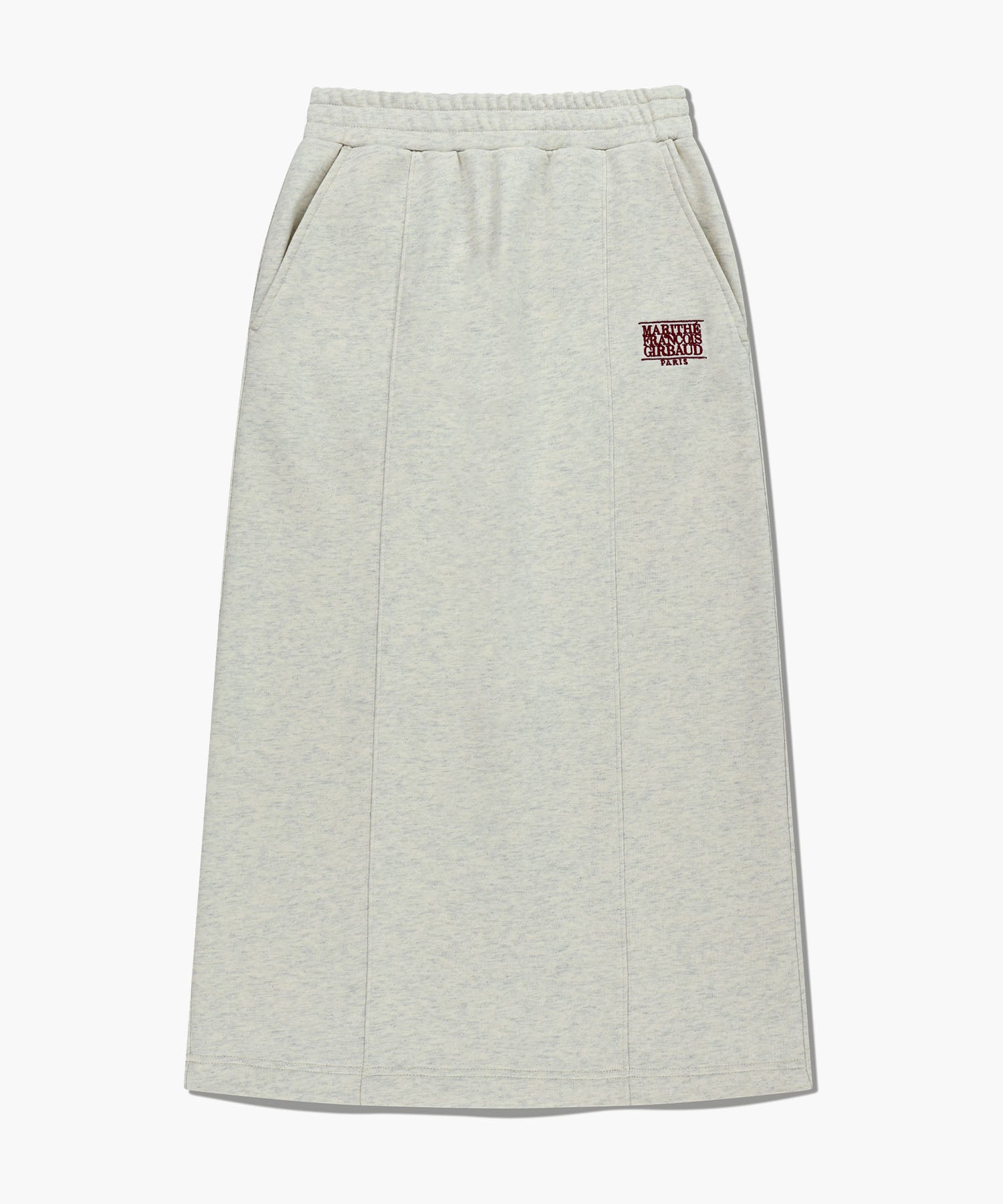 韓國 Marithe Francois Girbaud W Embroidery Classic Logo Sweat Skirt【MF766】