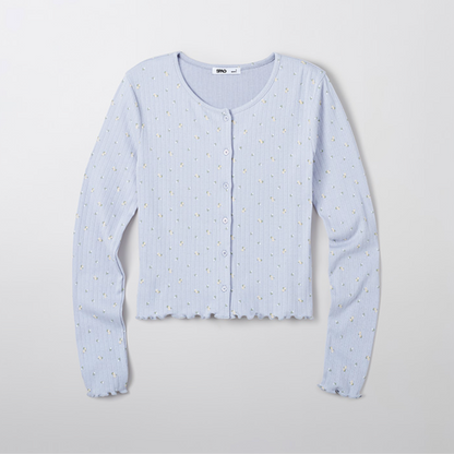 韓國 SPAO Flower long sleeve cardigan【SP184】