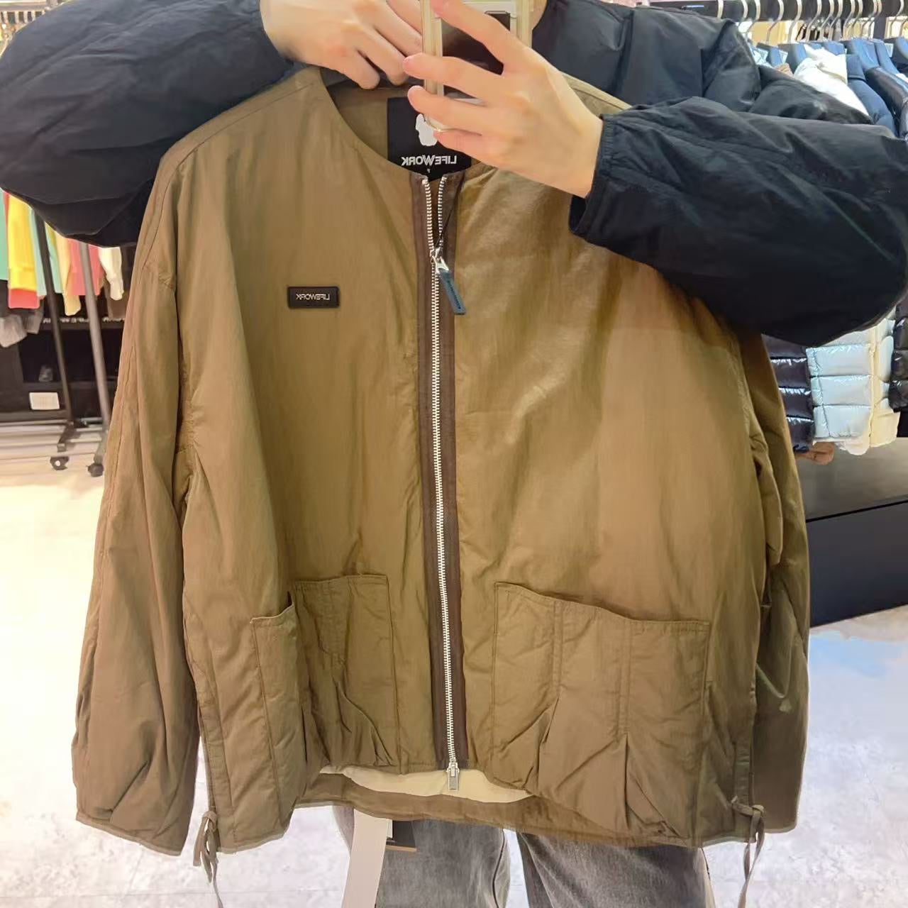 韓國 LifeWork Women's Modern Round Neck Lightweight Down Jumper (鴨絨)【LW004】