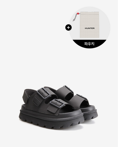 韓國 Hunter Women's Light Algae Foam Buckle Platform Sandal【HR030】