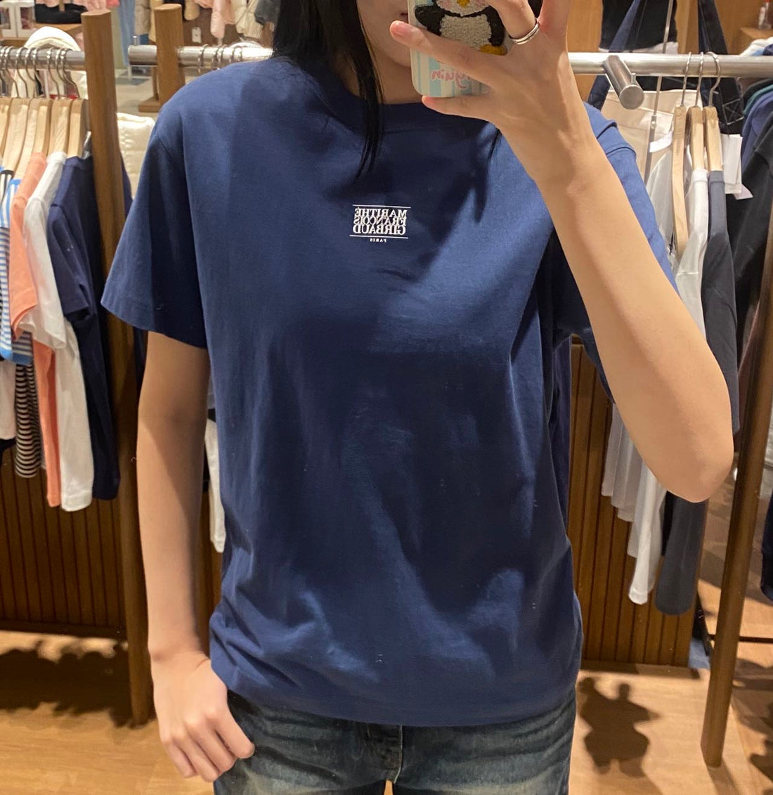 韓國 Marithe Francois Girbaud SMALL CLASSIC LOGO TEE【MF047】 - STT Mall HK 靚太網購