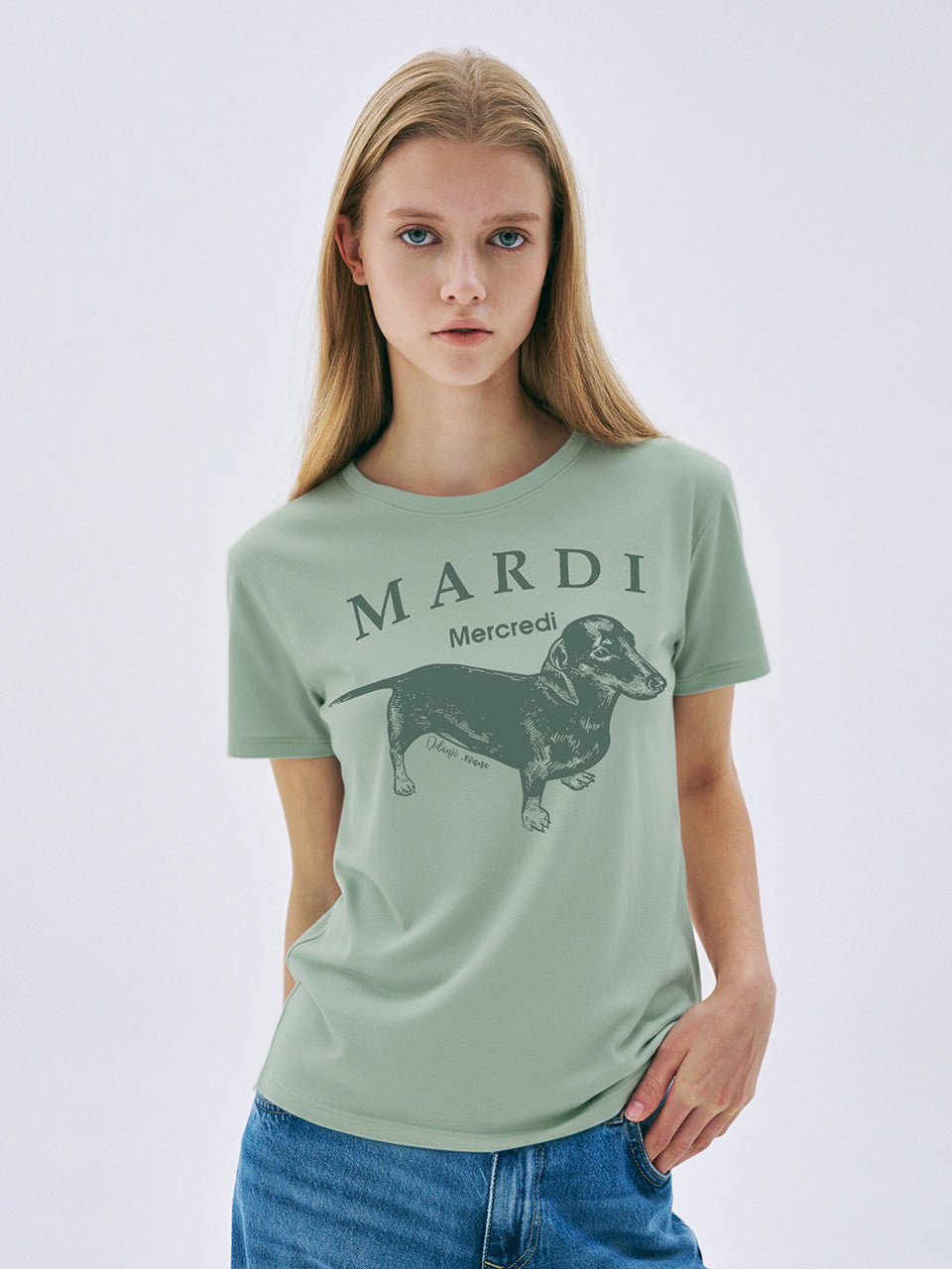 韓國 Mardi Mercredi Slim Tshirt Ddanji Pastel【MM244】