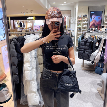 韓國 Discovery Melrose Quilted Bucket Bag【DY106】