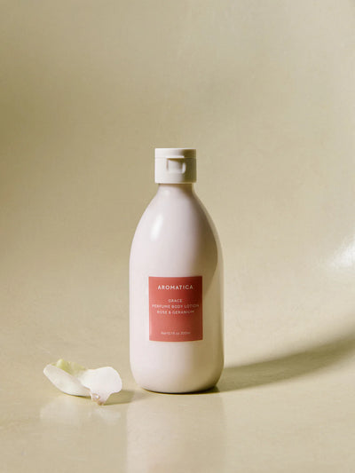 Aromatica 優雅香水身體乳液 玫瑰和天竺葵味 300ml【SM536】