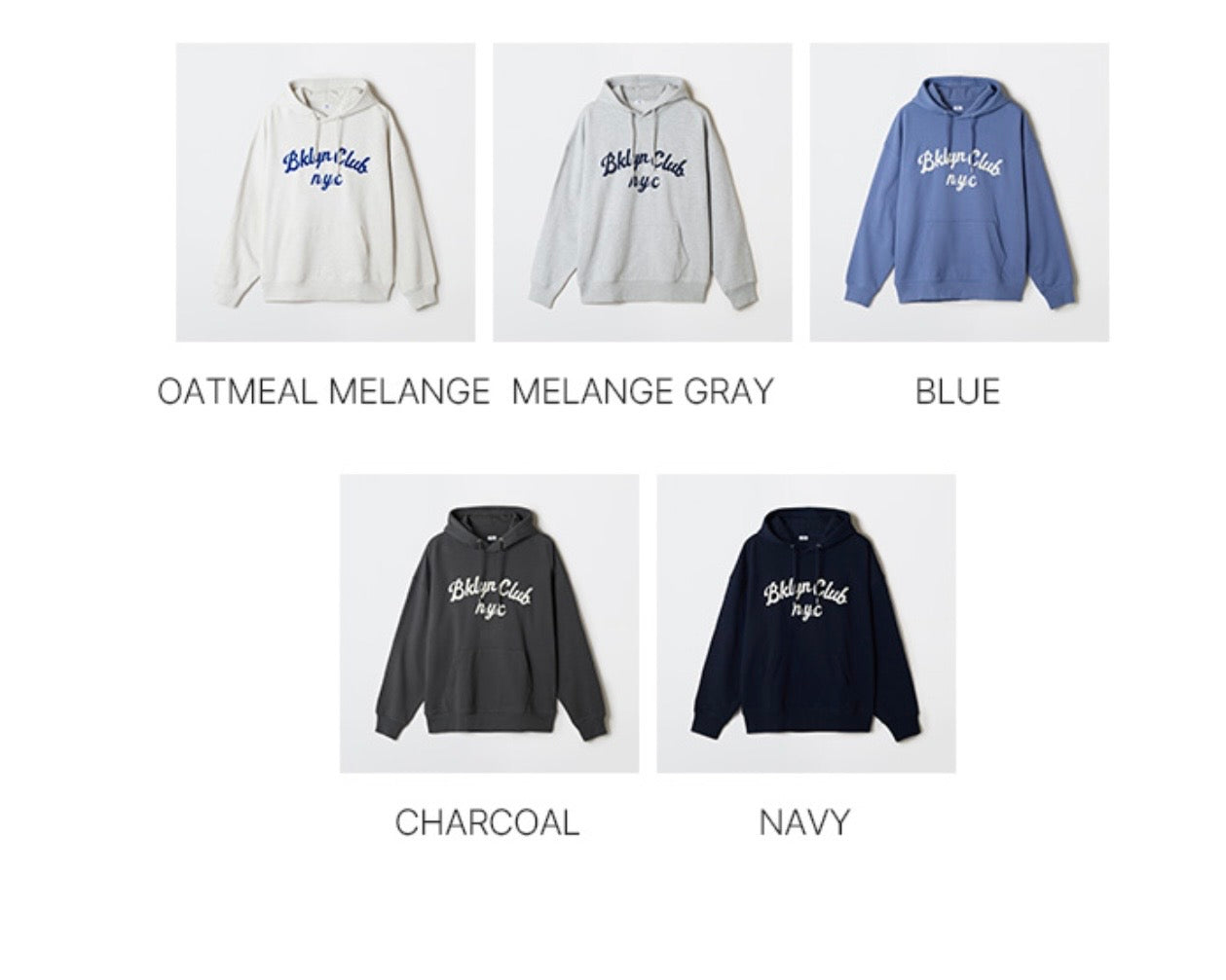 韓國 SPAO BROOKLYN Chain Embroidered Hooded Pullover【SP318】