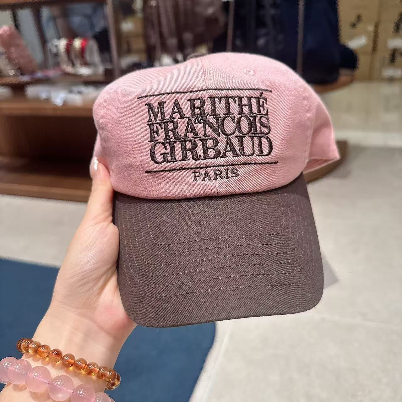 韓國 Marithe Francois Girbaud Classic Logo 6Panel Color Block Cap【MF735】