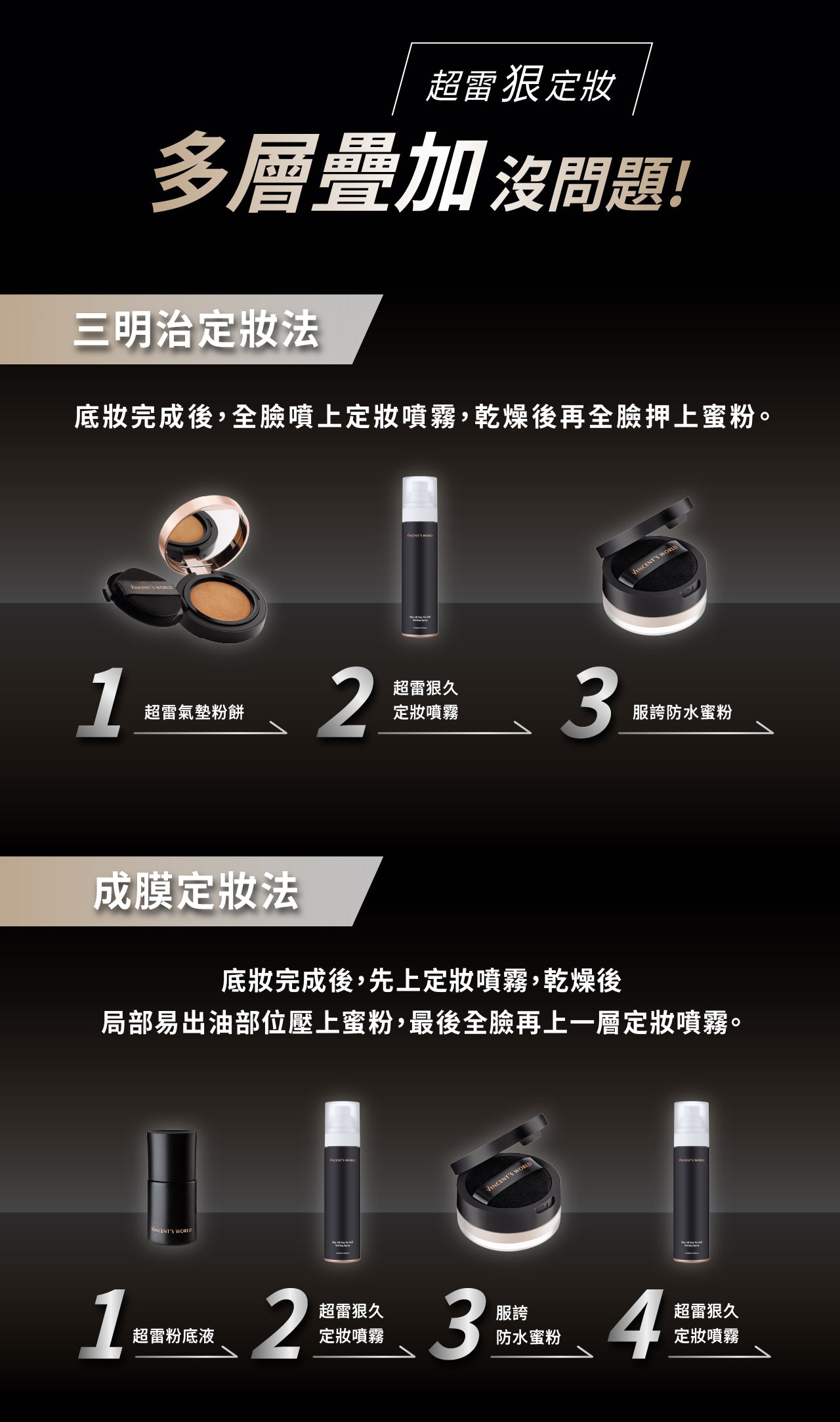 文森先生 超雷狠久定妝噴霧 100ml【KX164】