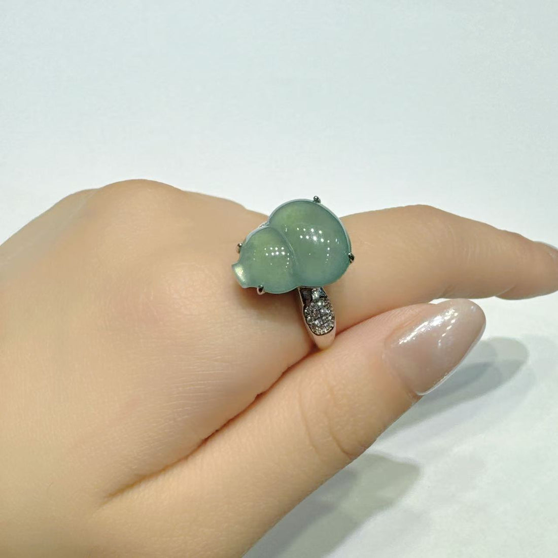 合金藍水葫蘆戒指【KX628】