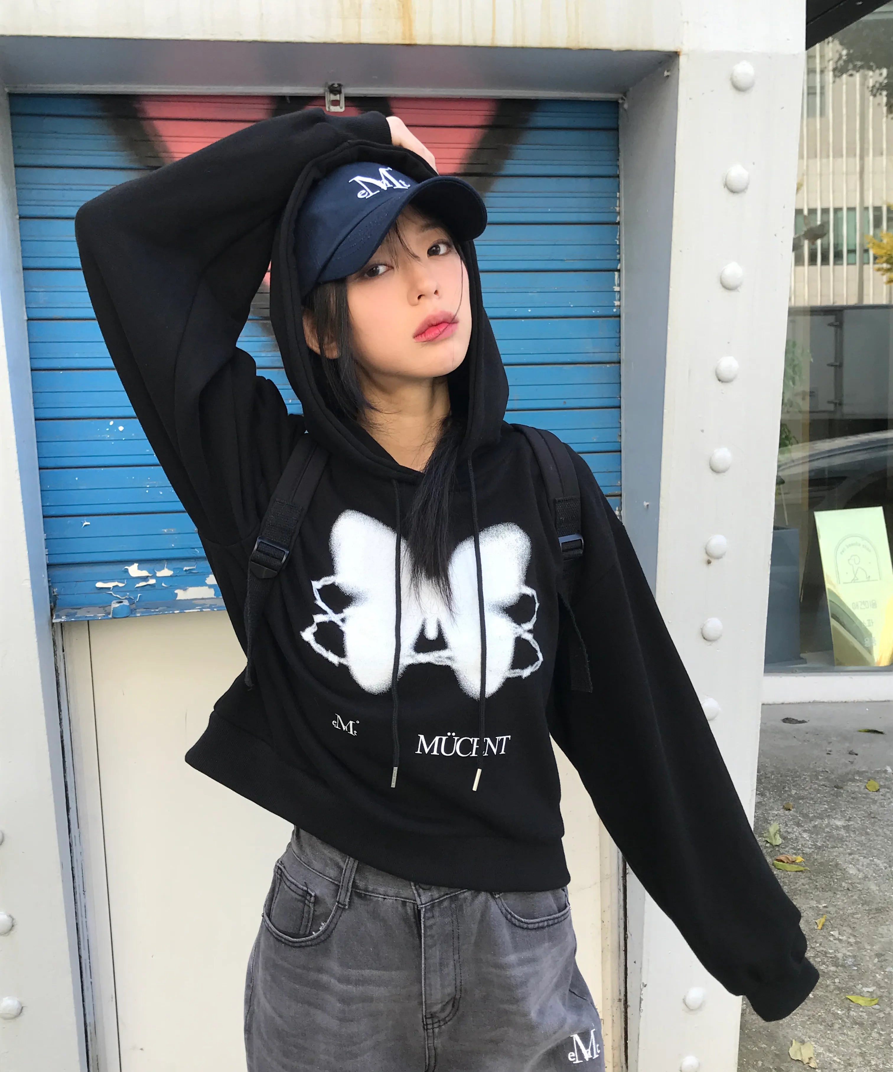 韓國 Mucent Chain Butterfly Hood T【MU170】