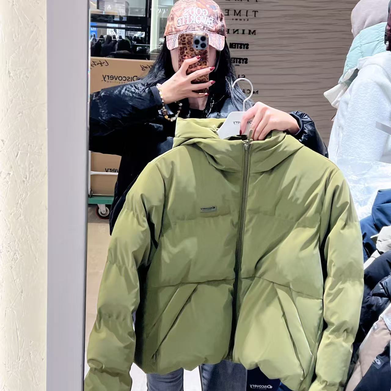 韓國 Discovery Women's New Olia Glow Down Short Padding【DY073】