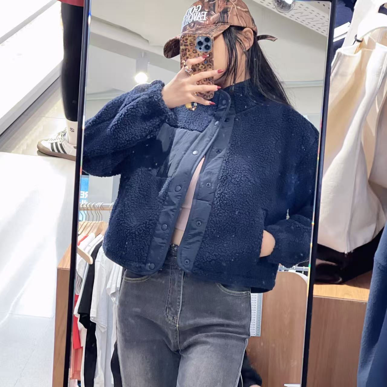 韓國 Marithe Francois Girbaud Marithe Sport W Fleece Crop Jacket【MF762】