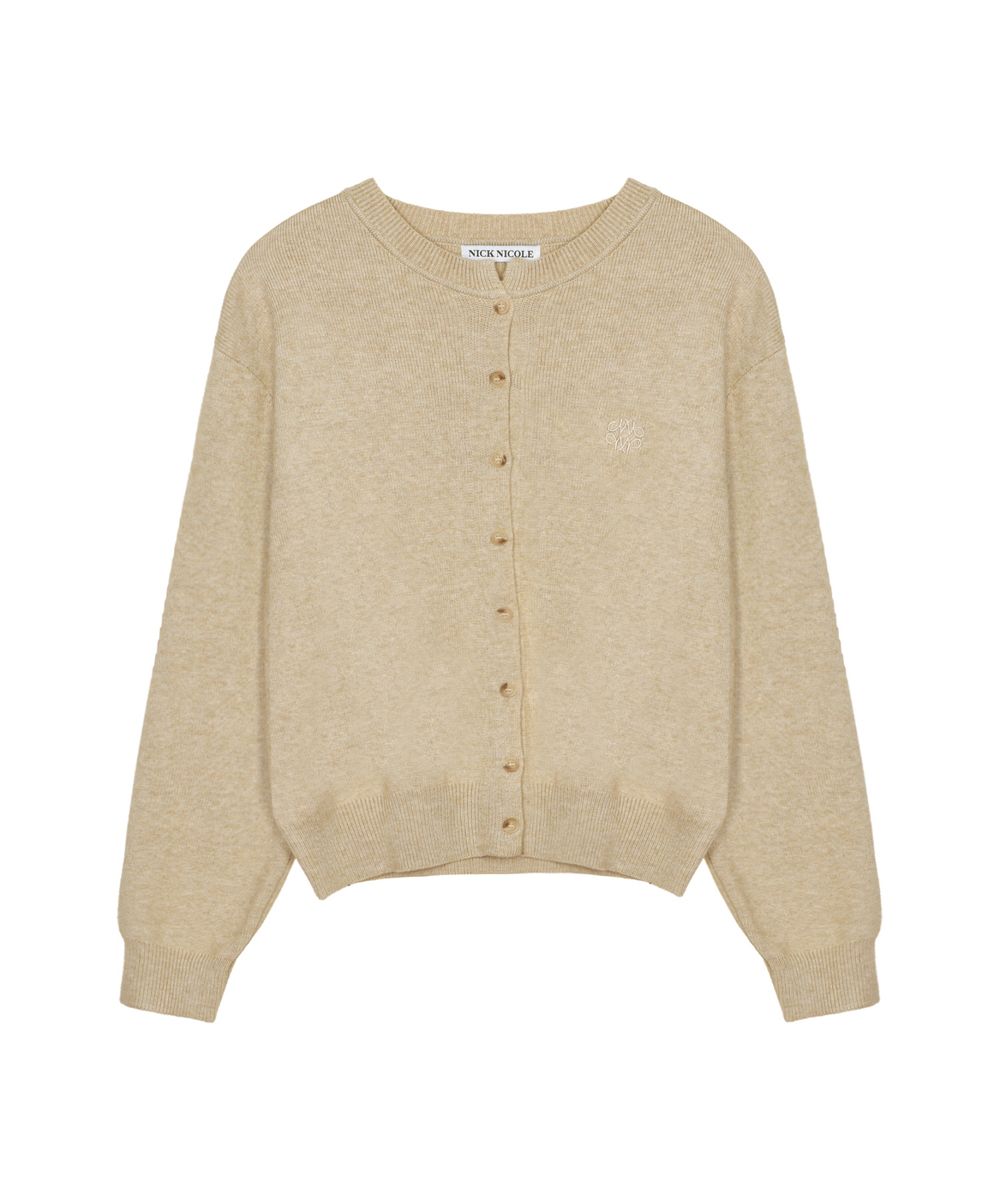 韓國 Nick Nicole CLASSIC ROUND KNIT CARDIGAN【NN107】