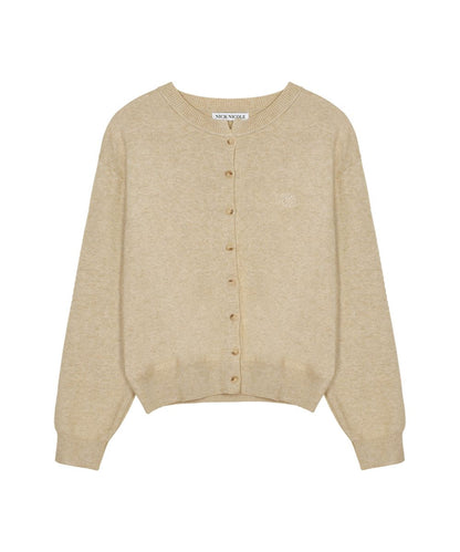 韓國 Nick Nicole CLASSIC ROUND KNIT CARDIGAN【NN107】